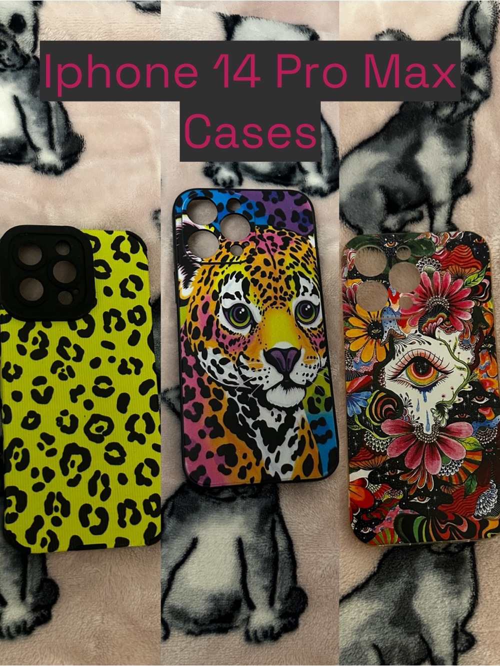 SHEIN Multicolor Leopard & Floral iPhone 14 Pro Max Cases